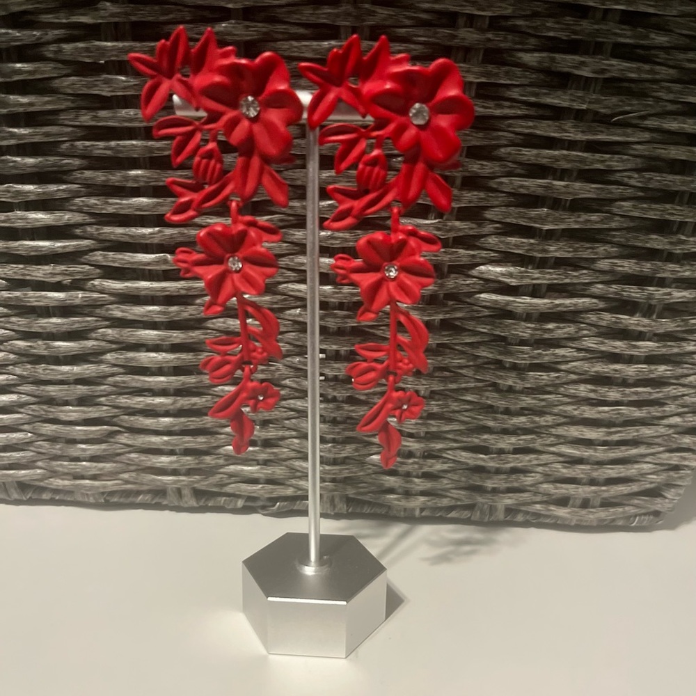 New! Flower Drop Earrings